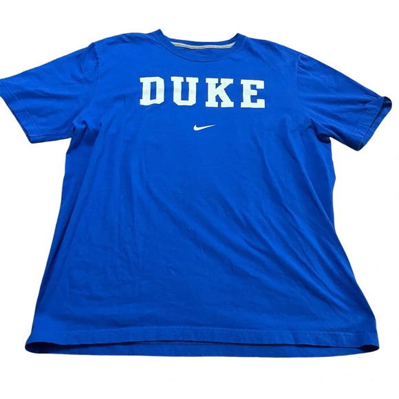 NIKE Duke University Adult Size XLarge Blue Devils College Tee Basketball Sports - Picture 1 of 6